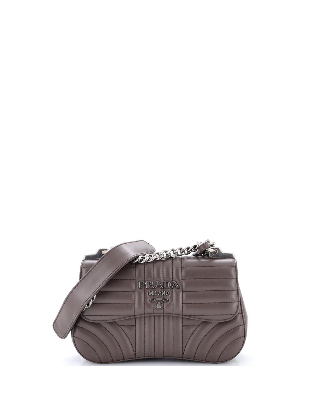 Prada Curved Flap Chain Shoulder Bag #286090P16B